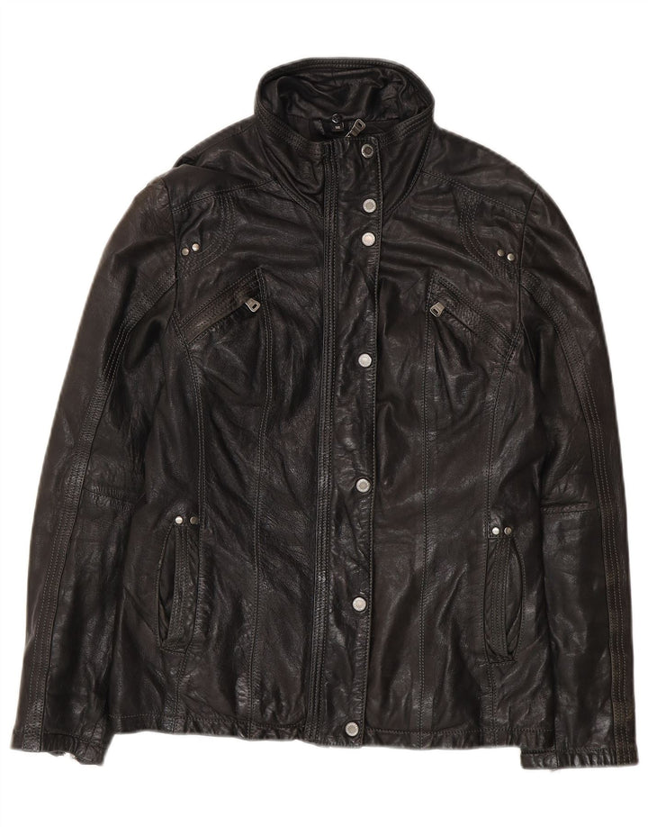 Giacca in pelle da donna Chevirex EU 36 piccola nera