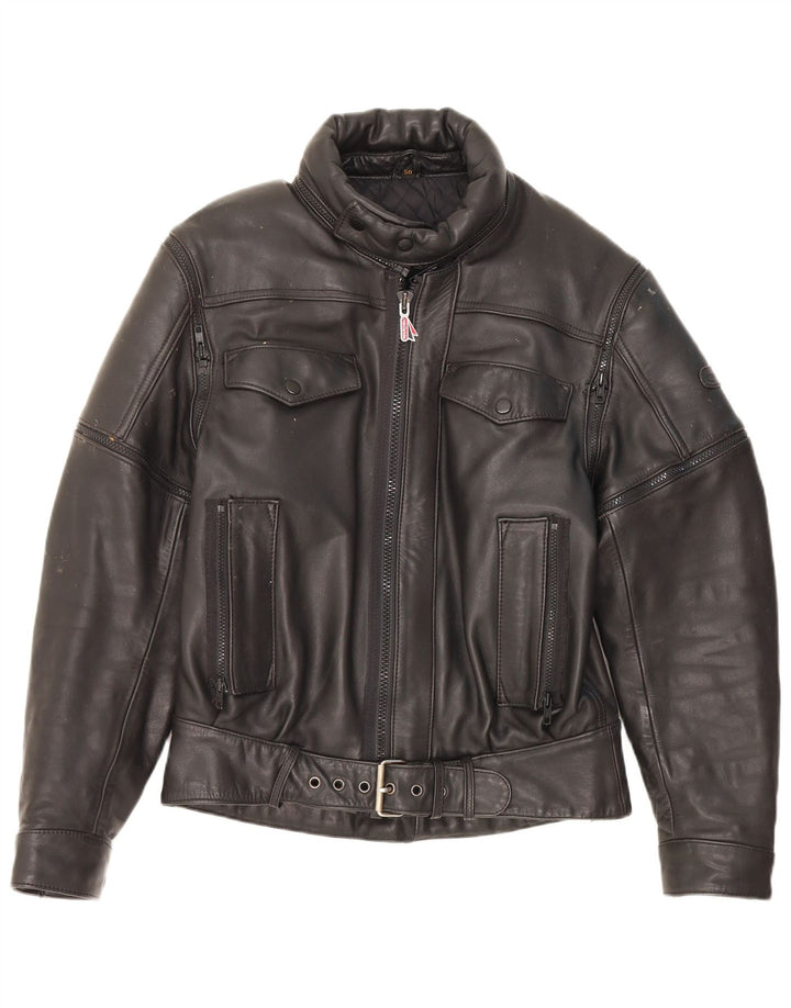 Giacca da pilota in pelle da uomo Hein Gericke IT 50 Large in pelle nera