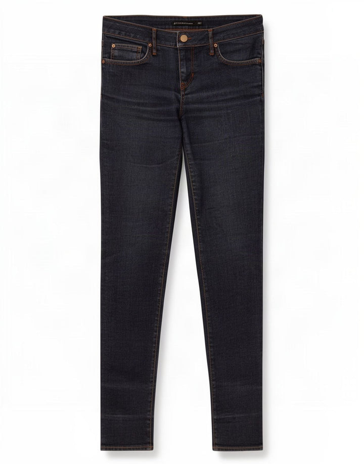 Jeans slim da donna Zara EU 38 Small W28 L30 Blu navy