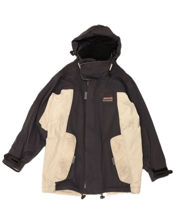 Giacca impermeabile con cappuccio Musto da ragazzo 9-10 anni Colorblock nero