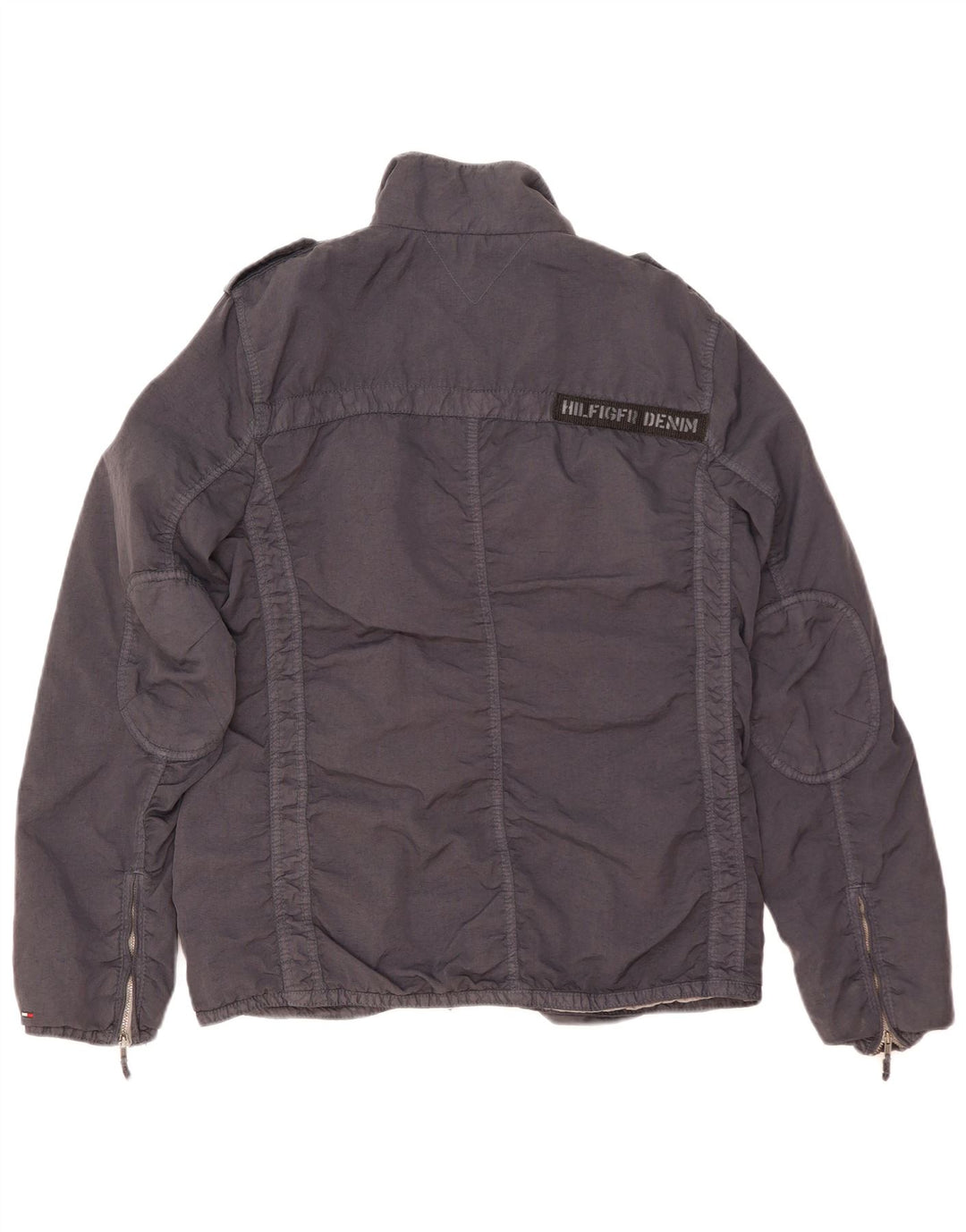 TOMMY HILFIGER Giacca militare da uomo UK 38 Nylon blu navy medio