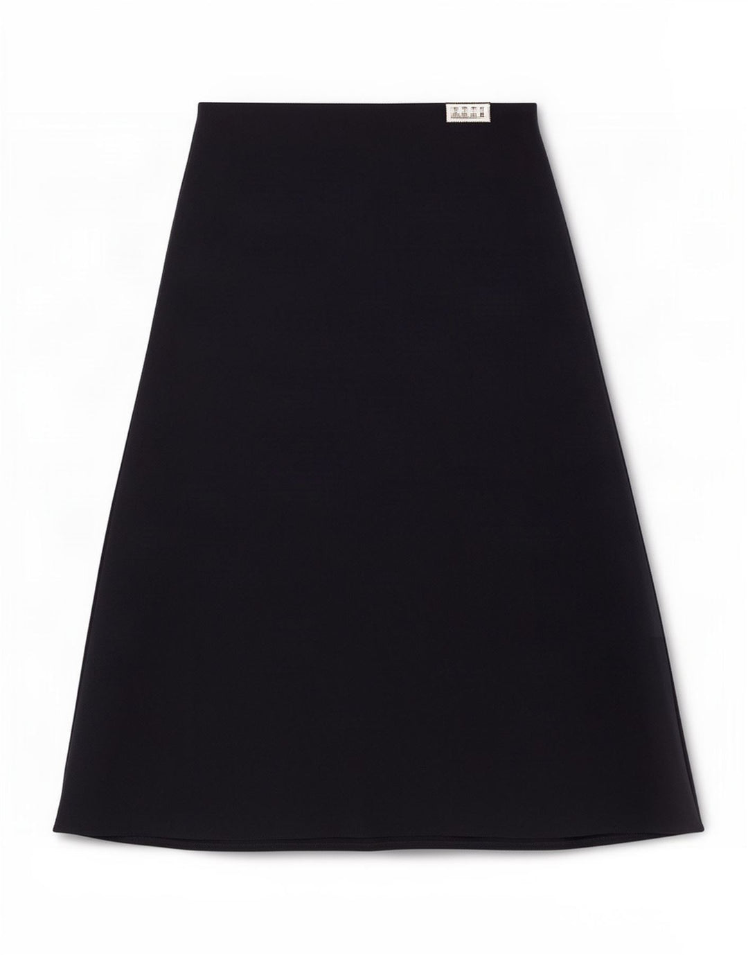 Gonna longuette da donna Marks & Spencer UK 12 media W33 poliestere blu navy