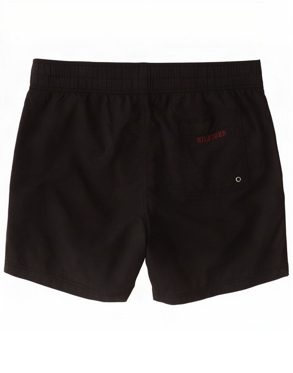 Pantaloncini da bagno da uomo Tommy Hilfiger XL in nylon color block nero