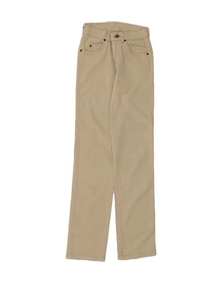 LEE Womens Straight Casual Trousers W26 L30 Beige Vintage Lee and Second-Hand Lee from Messina Hembry 