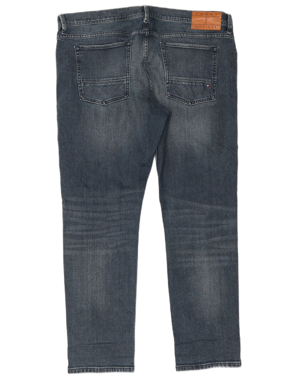 Tommy Hilfiger Uomo Layton Slim Jeans W38 L30 Cotone Blu
