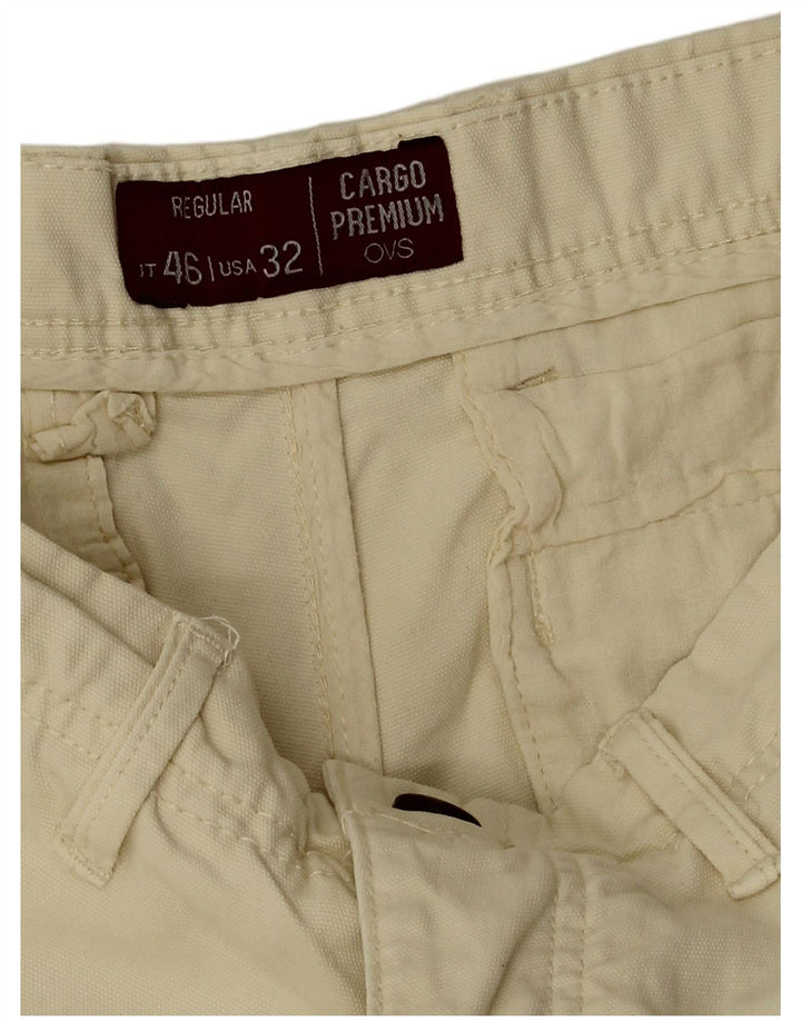 Pantaloncini cargo regolari da uomo OVS W32 in cotone beige medio