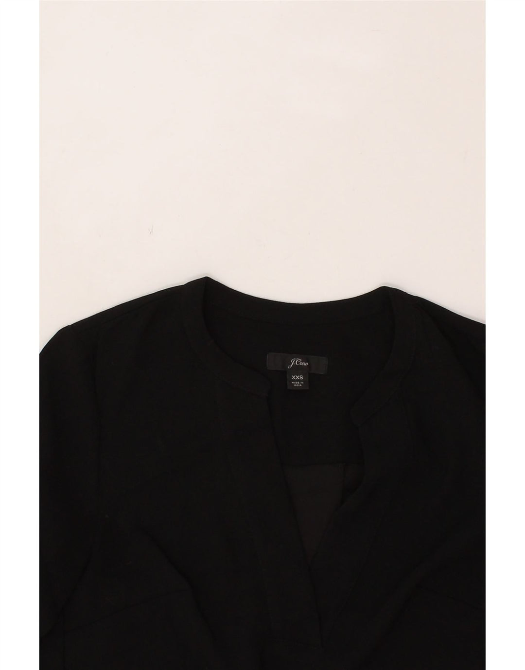 J. CREW Womens Long Sleeve Blouse Top UK 2 2XS Black Polyester Vintage J. Crew and Second-Hand J. Crew from Messina Hembry 