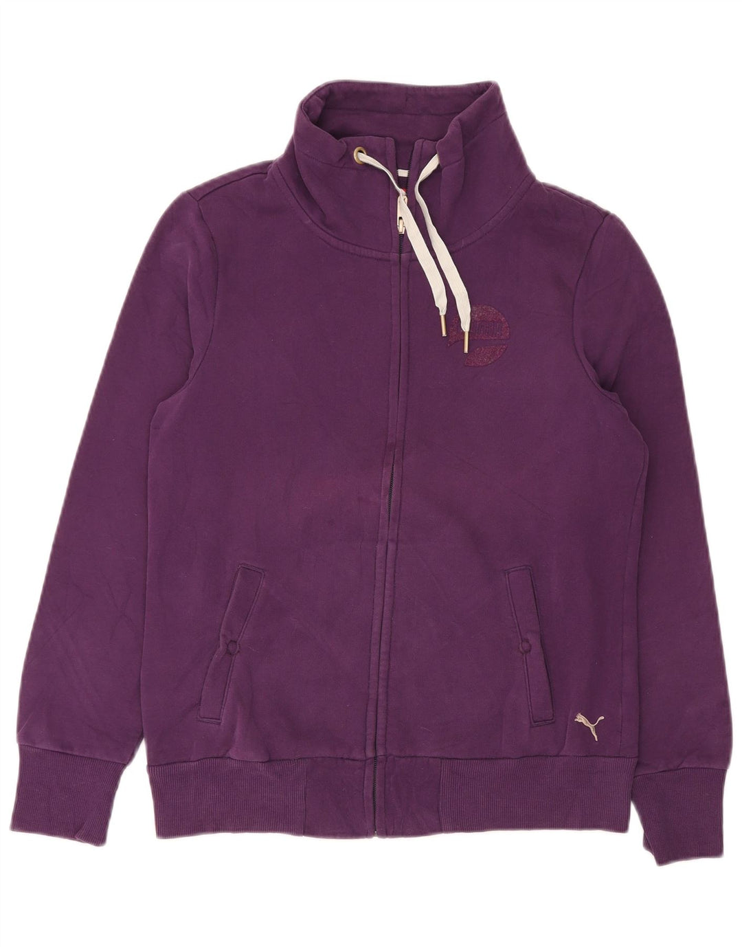 Giacca da tuta da donna Puma UK 14 Large Viola Poliestere