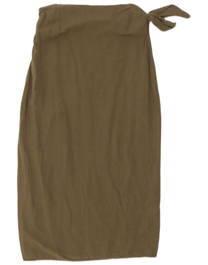 Gonna longuette Zara da donna media W28 kaki