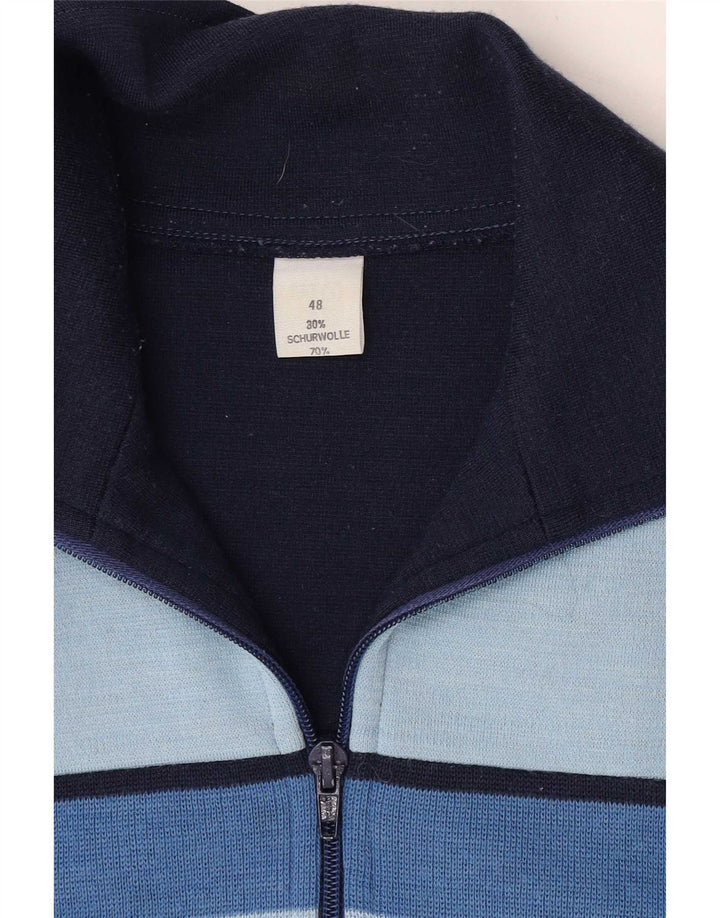 Giacca da tuta da uomo vintage IT 48 Colorblock medio blu navy