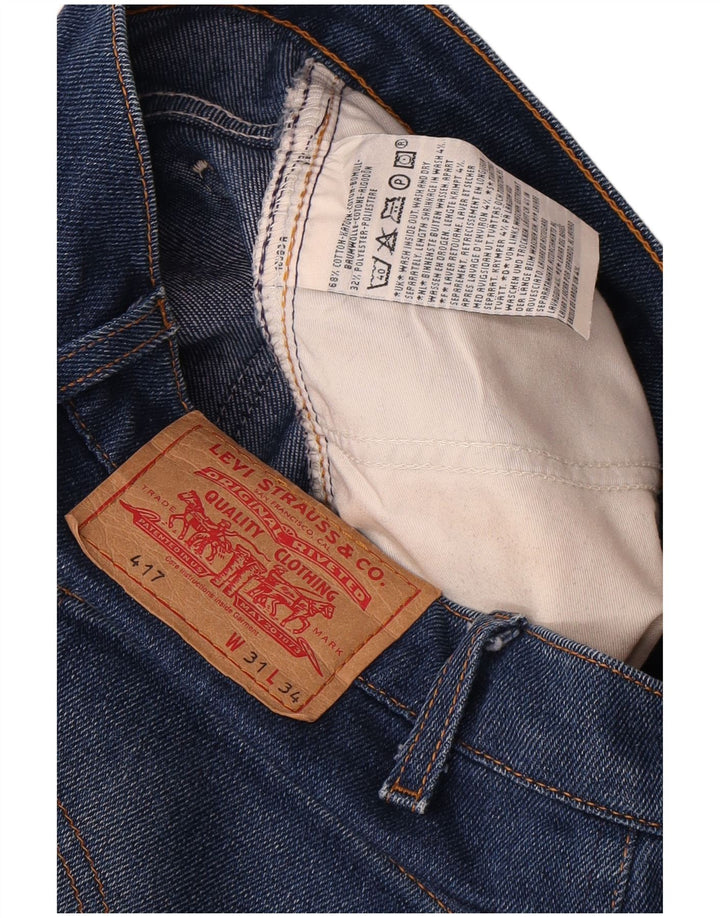 Levi's Uomo 417 Jeans dritti W31 L28 Cotone blu