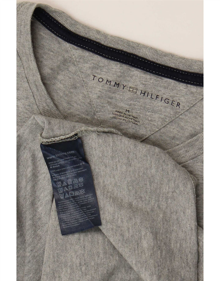 T-shirt da uomo Tommy Hilfiger Top in cotone grigio medio