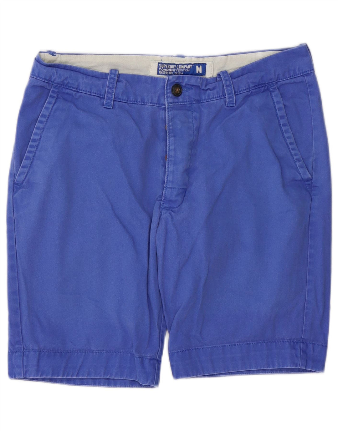 Pantaloncini chino da uomo SUPERDRY medi W32 in cotone blu