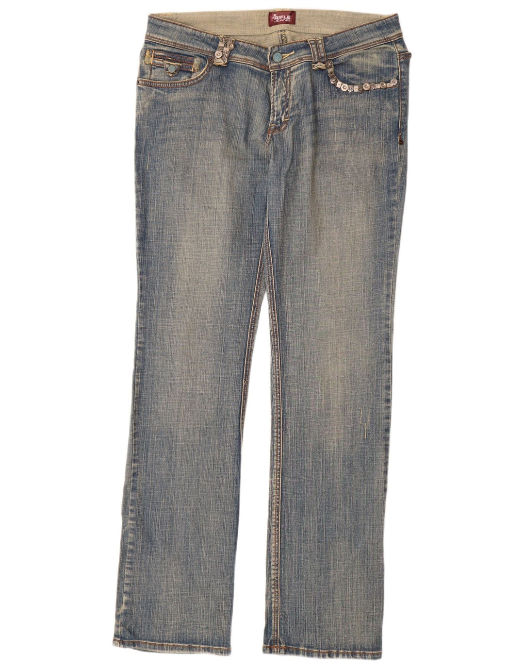 Jeans dritti da donna Rifle W31 L34 cotone blu