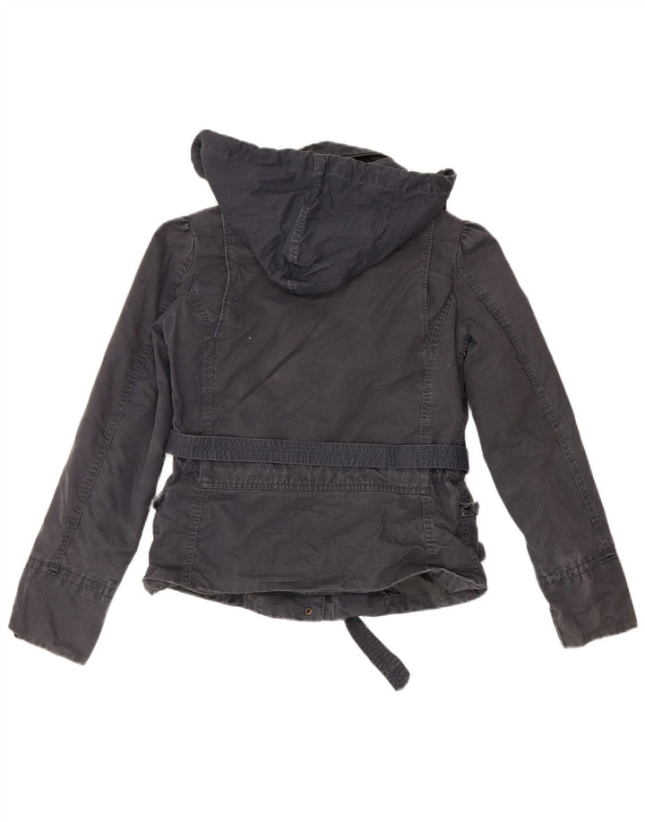 Giacca utility con cappuccio da donna Levi's UK 14 cotone blu navy medio