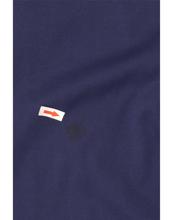 Abito lungo da donna vintage a maniche lunghe IT 50 XL poliestere blu navy