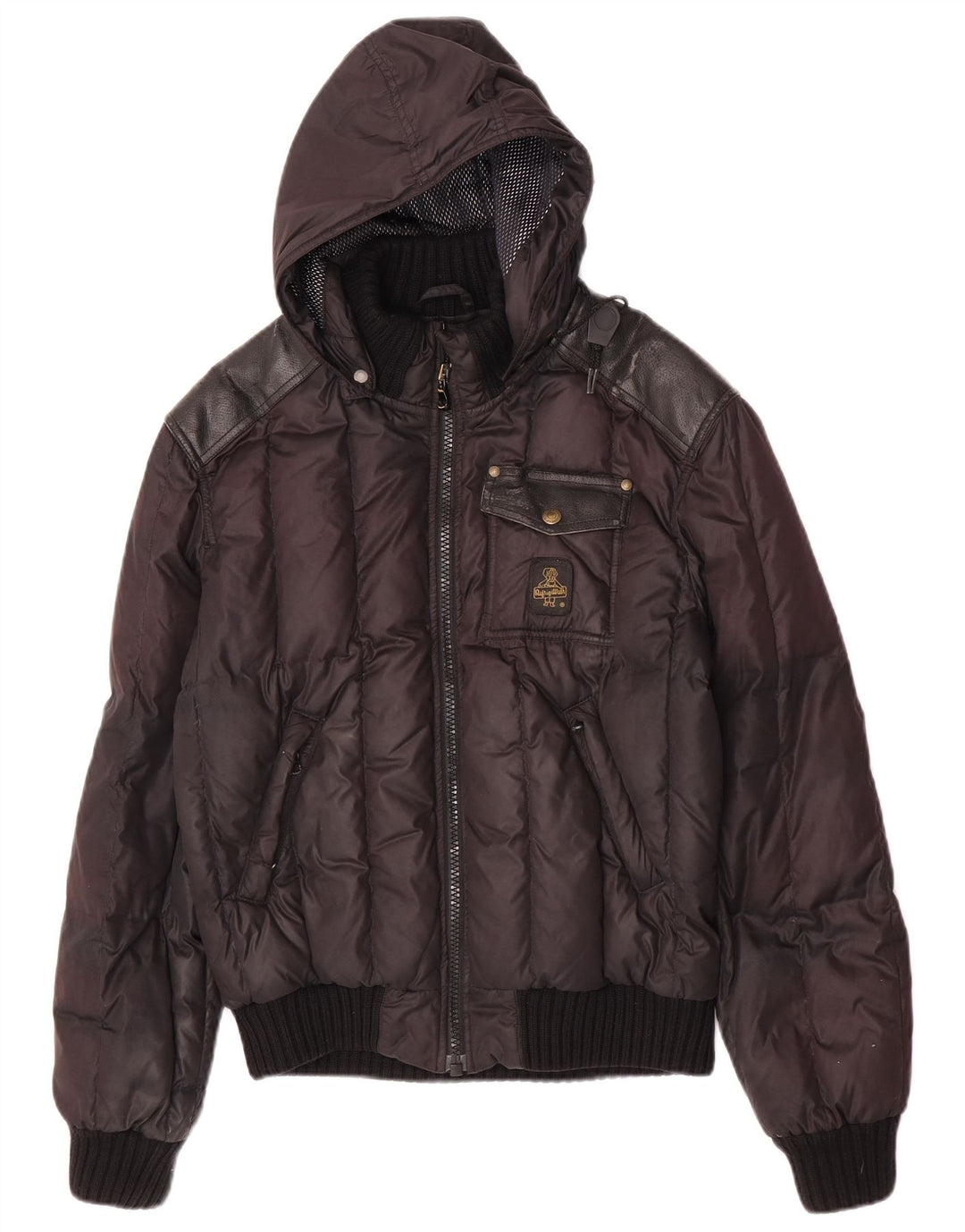 Refrigiwear Giacca imbottita con cappuccio Cruz da uomo UK 38 medio poliestere nero
