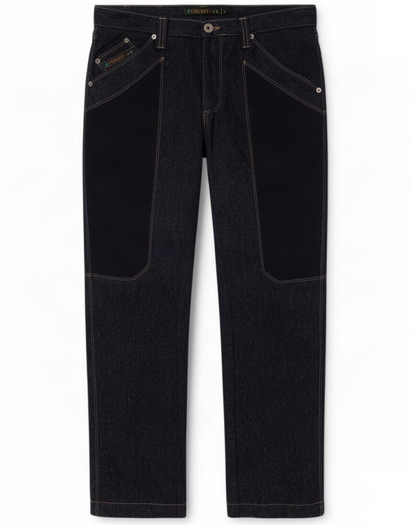 Pantaloni casual dritti da uomo vintage IT 46 Small W32 L30 Blu navy