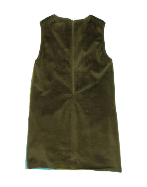 LAURA BIAGIOTTI Abito a trapezio senza maniche per bambina 8-9 anni XL Patchwork verde