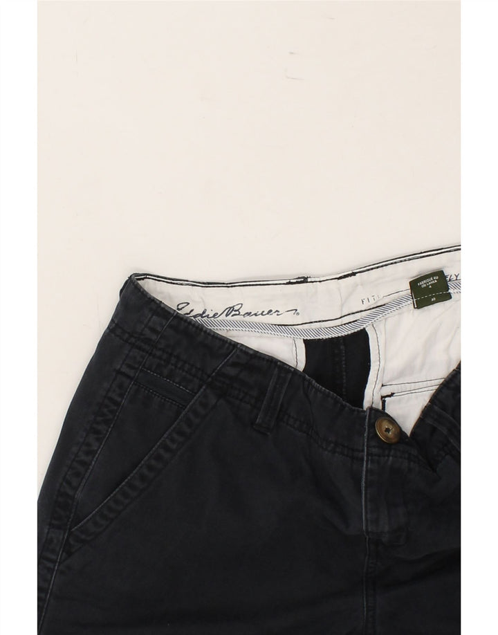 EDDIE BAUER Womens Chino Shorts US 4 Small W28 Navy Blue Cotton Vintage Eddie Bauer and Second-Hand Eddie Bauer from Messina Hembry 