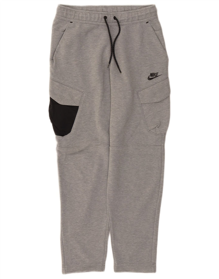 Pantaloni da tuta Nike da uomo Cargo Small in cotone color block grigio