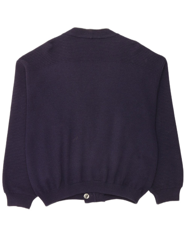 Maglione cardigan doppiopetto da uomo Frank Alexs IT 54 XL Lana blu navy