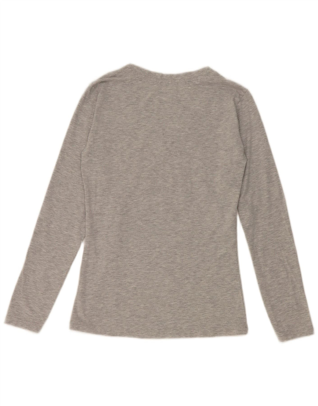 Pickwick Top grafico da donna a maniche lunghe UK 8 piccolo in viscosa chiazzata grigia