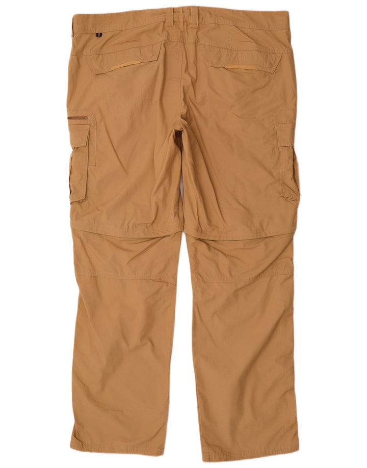 Pantaloni cargo dritti da uomo FORCLAZ EU 54 2XL W44 L34 Cotone beige