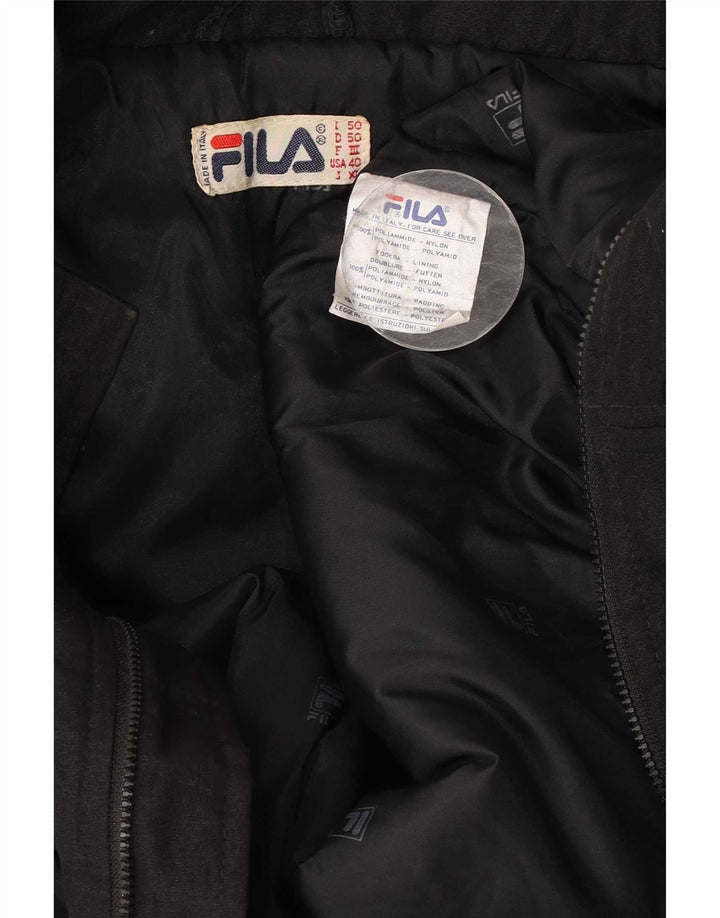 Tuta da sci da uomo vestibilità ampia Fila IT 50 Medium Nero Poliammide