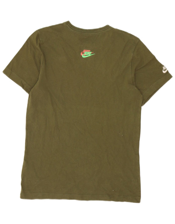 T-shirt Nike da uomo Top Small in cotone kaki