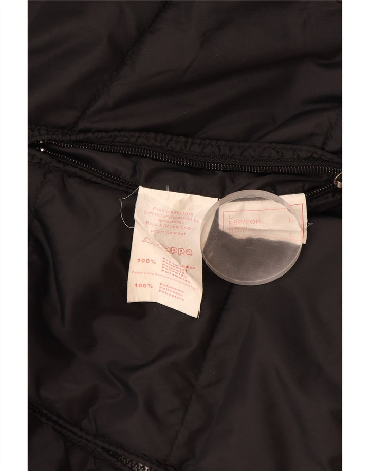 Giacca imbottita da uomo Kappa UK 40 Large nera in poliammide