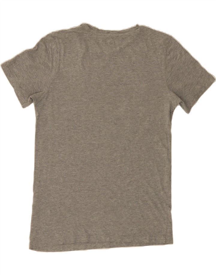 JACK & JONES Mens Slim Fit Graphic T-Shirt Top Medium Grey Cotton Vintage Jack & Jones and Second-Hand Jack & Jones from Messina Hembry 