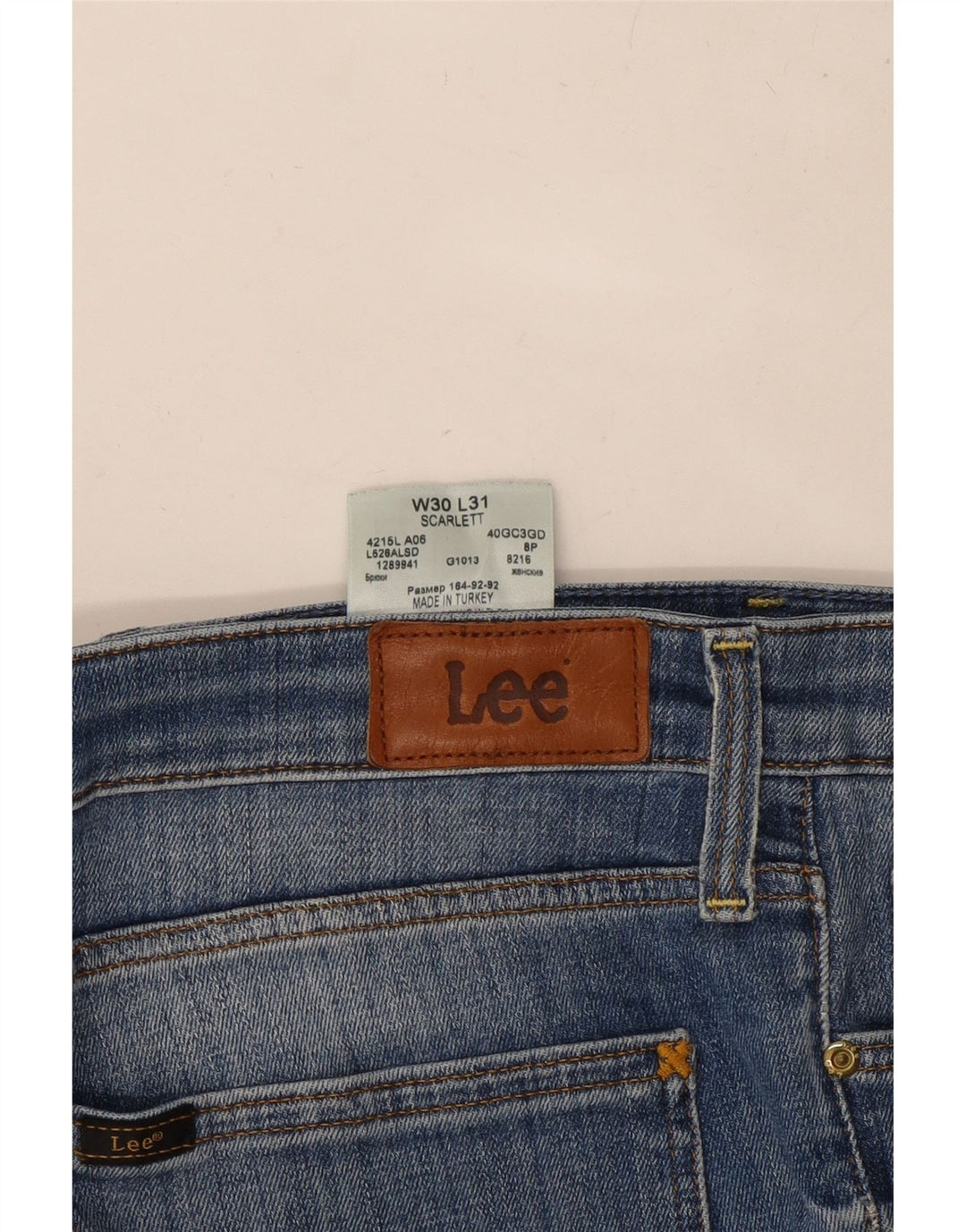 Jeans LEE Scarlett Slim da donna W30 L28 in cotone blu