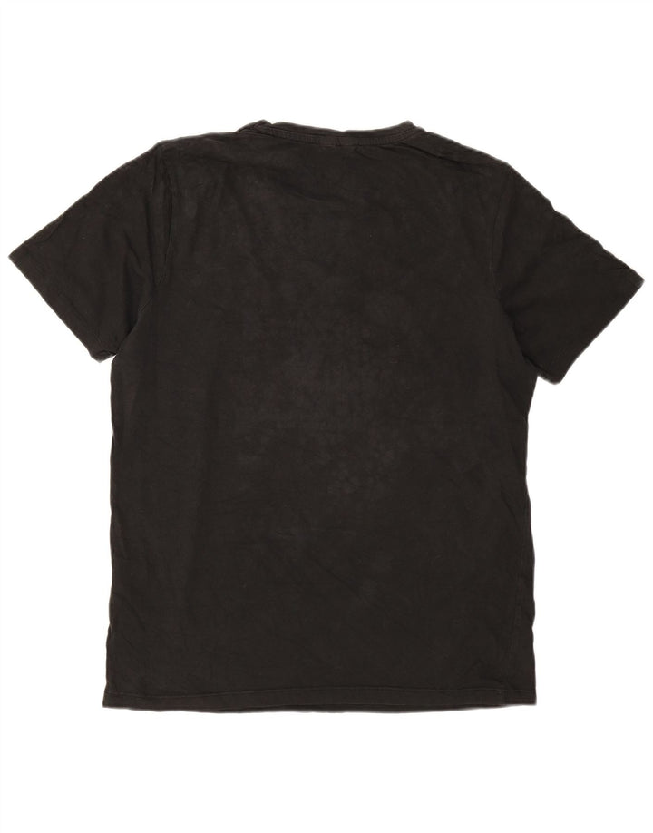Jack & Jones T-shirt grafica da uomo grande in cotone nero