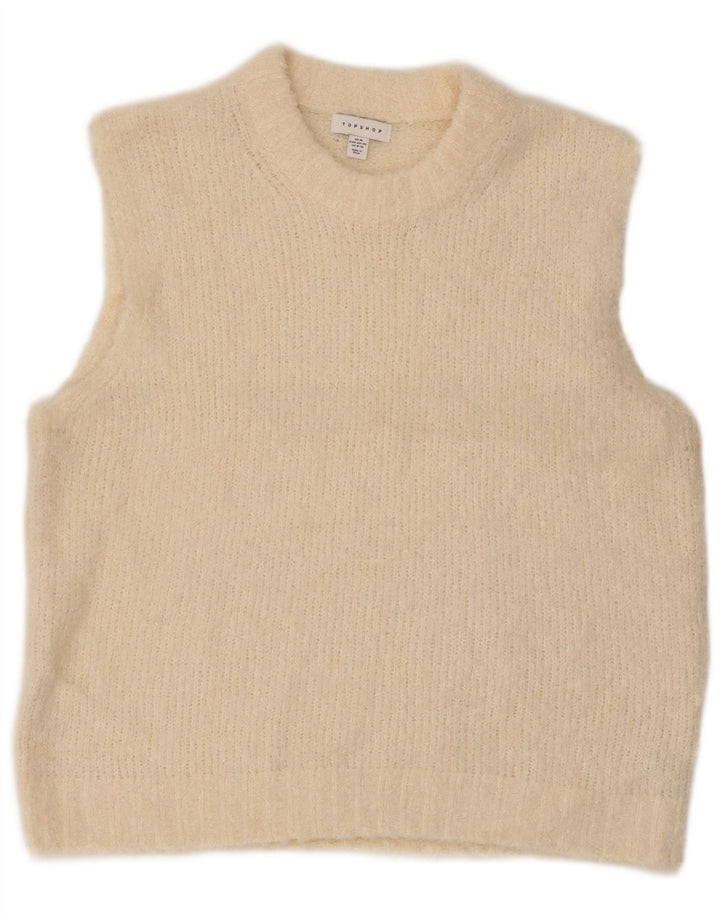Topshop Canotta da donna Canotta UK 14 Poliestere beige medio
