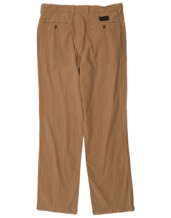 Pantaloni casual dritti da uomo Marlboro Classics EU 50 Large W34 L31 Beige