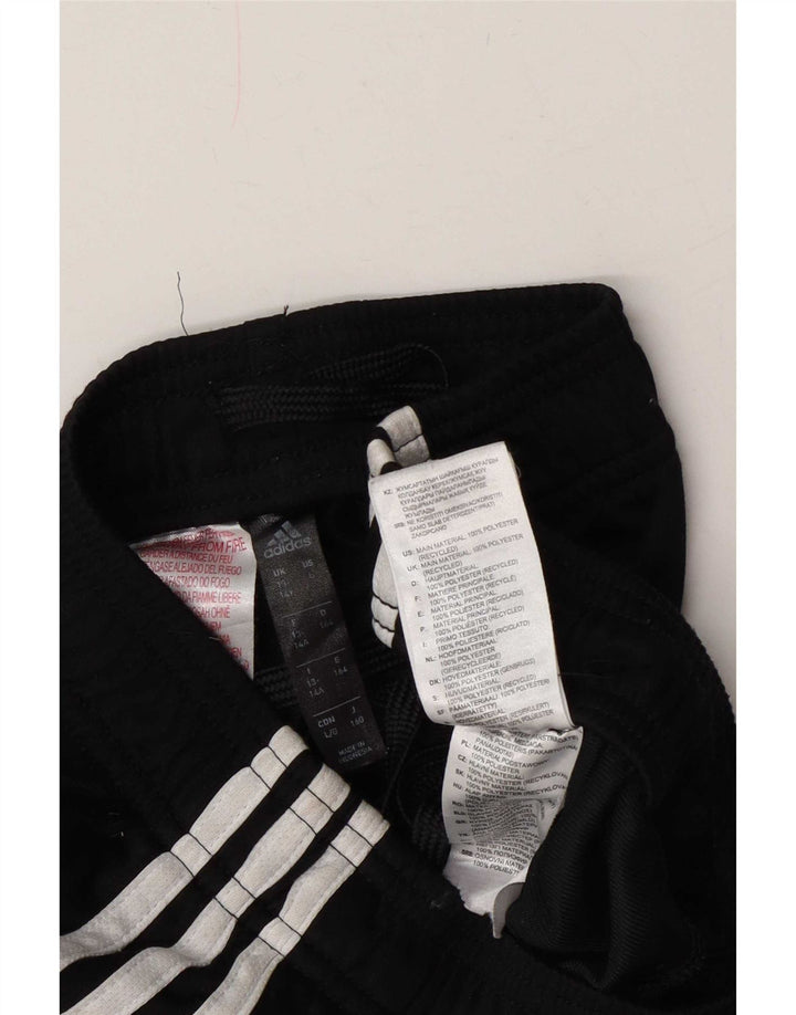 Pantaloni da tuta Adidas da ragazzo Dri Fit 13-14 anni in poliestere nero