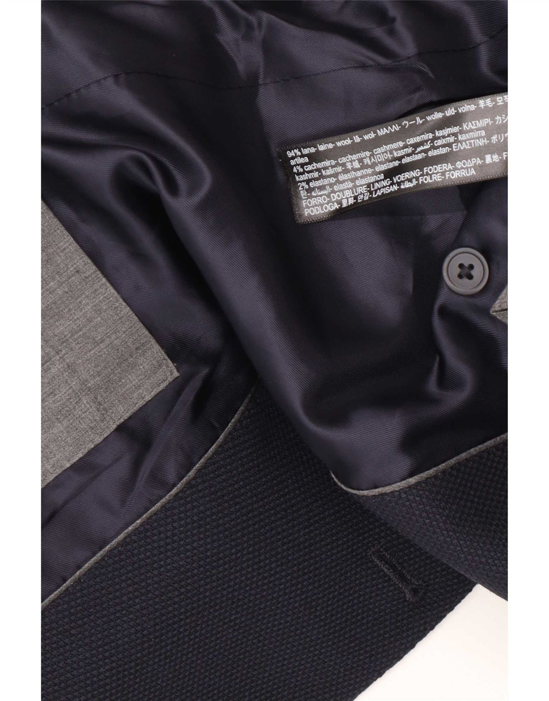 Giacca blazer da uomo a 2 bottoni Massimo Dutti EU 50 media lana blu navy