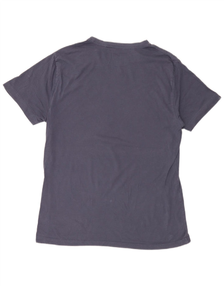 T-shirt grafica da uomo Hurley Top in cotone blu navy medio