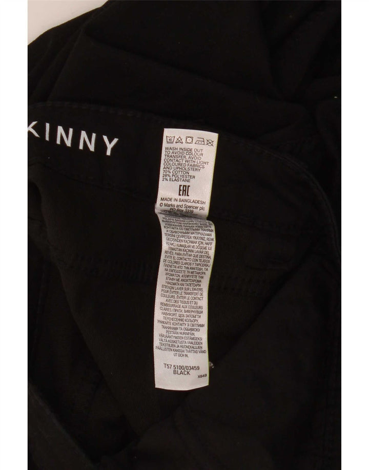 Pantaloni corti da donna Marks & Spencer UK 12 medi W30 L22 neri