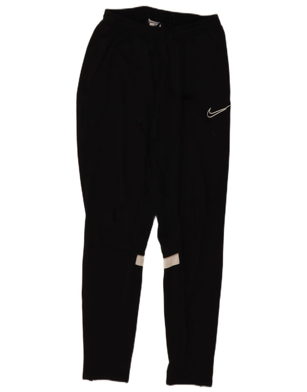 NIKE Mens Dri Fit Tracksuit Trousers Large Black Colourblock