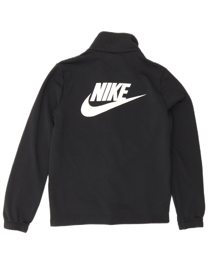 Giacca superiore della tuta grafica da ragazzo Nike 10-11 anni poliestere nero medio