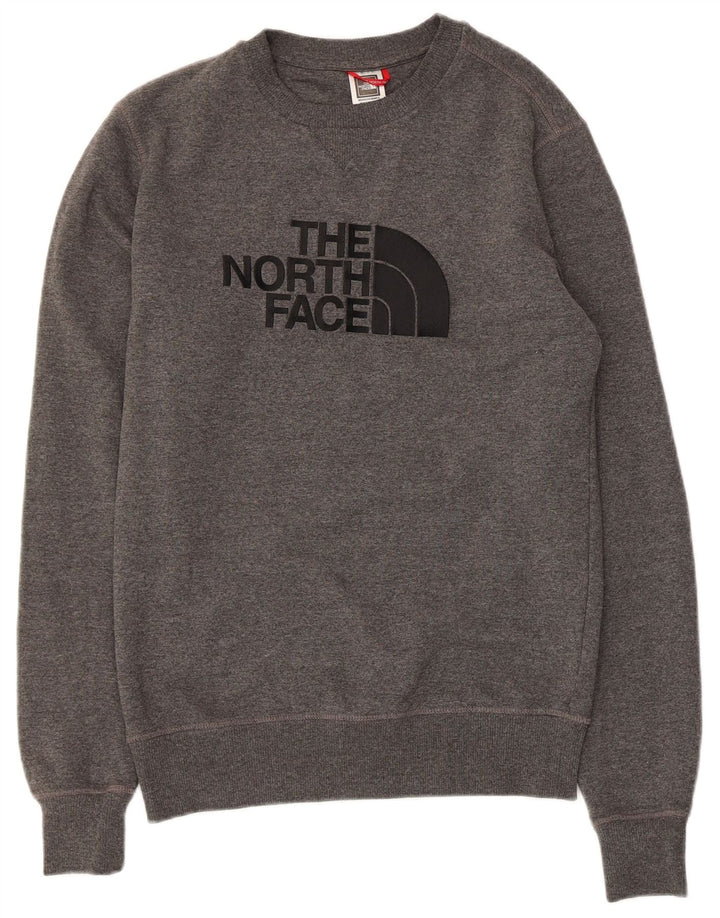 Felpa grafica da uomo The North Face Maglione piccolo cotone grigio