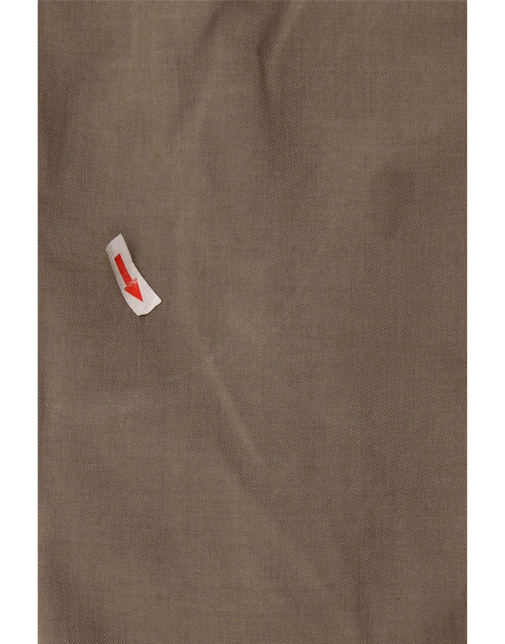 MARKS & SPENCER Pantaloni da abito dritti da uomo W38 L29 Poliestere beige