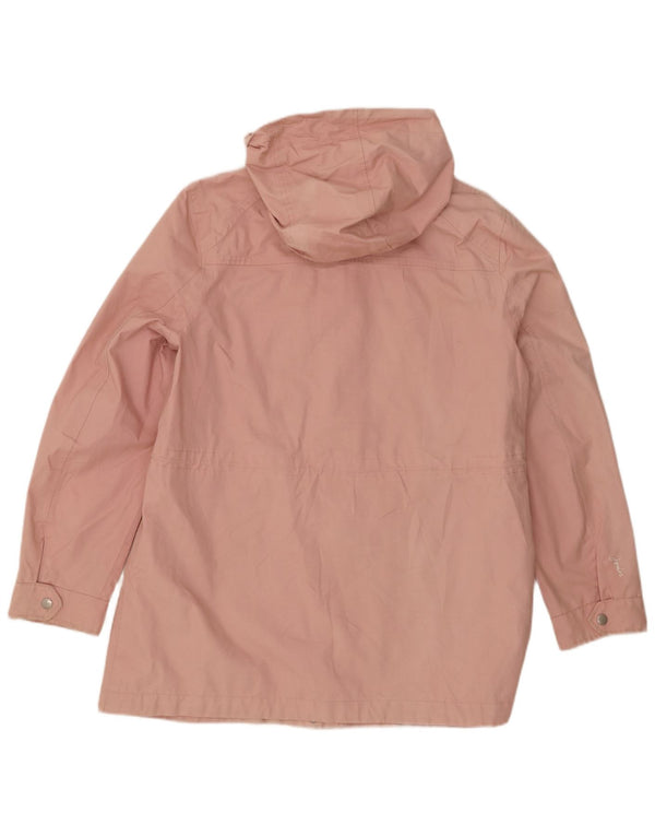 Impermeabile con cappuccio da donna Joules UK 14 grande cotone rosa