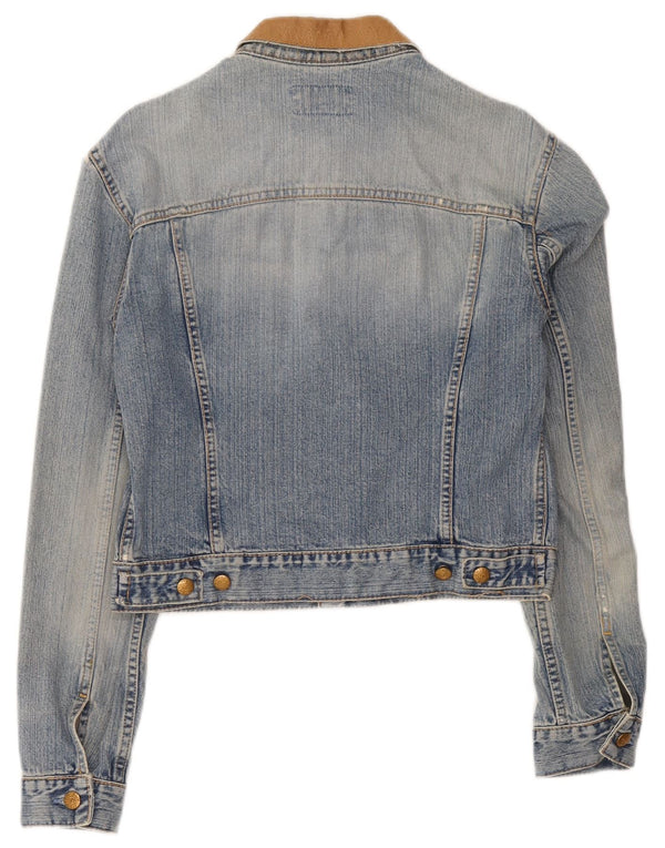 Giacca in denim corto da donna Swish UK 14 blu medio