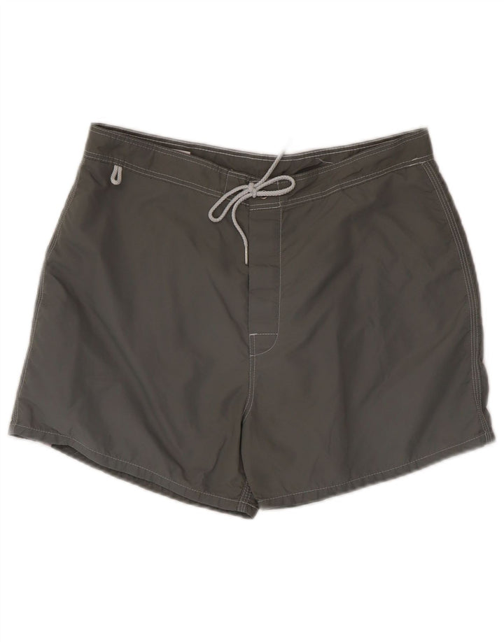 Pantaloncini da bagno da uomo Sundek in nylon grigio medio