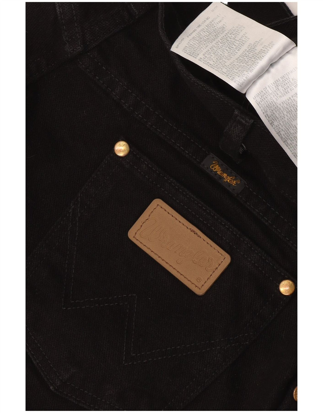 Jeans dritti da uomo Wrangler W36 L30 neri