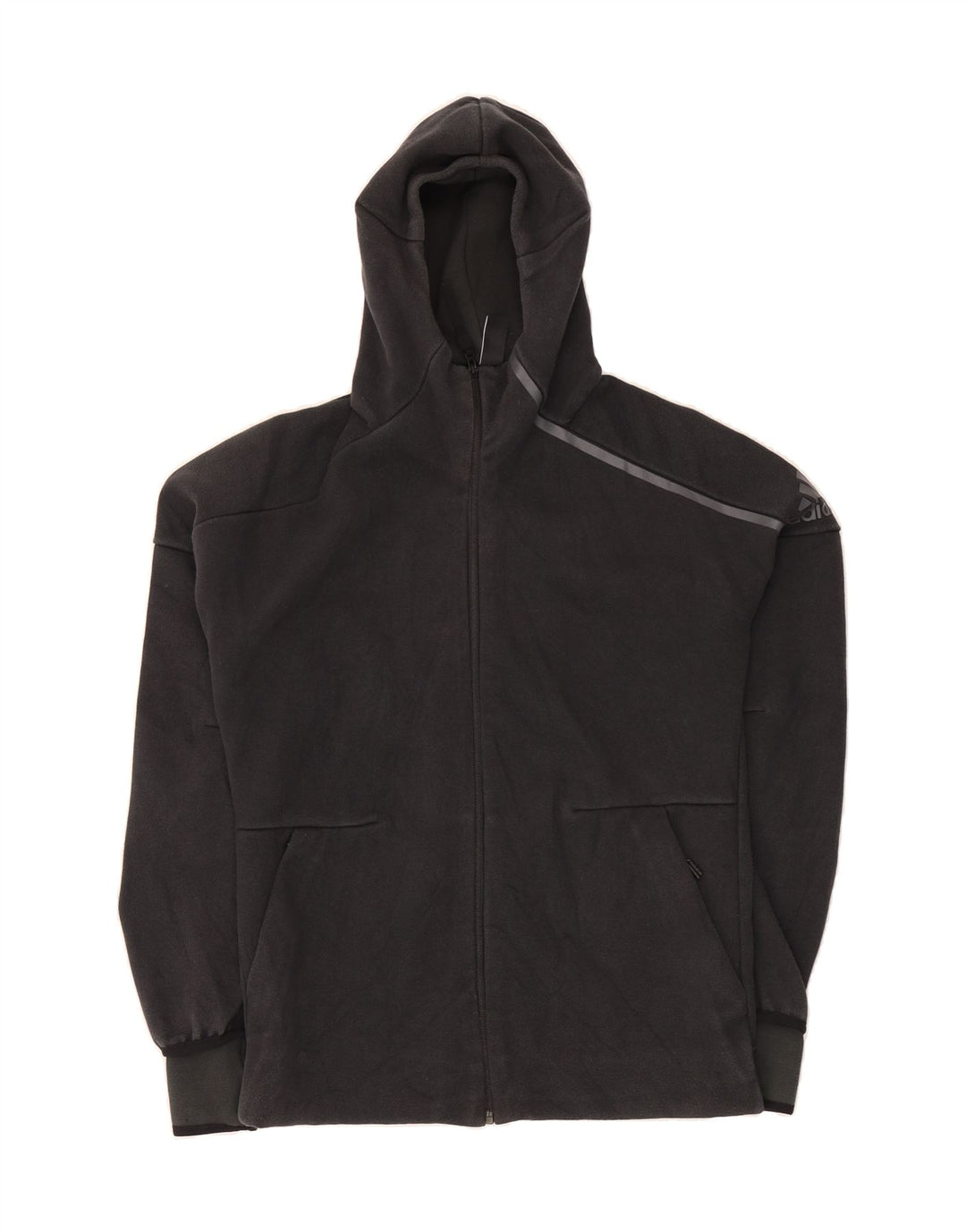 ADIDAS Mens Zip Hoodie Sweater Medium Grey Vintage Adidas and Second-Hand Adidas from Messina Hembry 