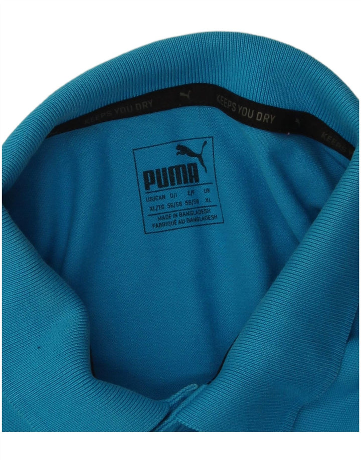 Polo Puma da uomo XL in cotone blu